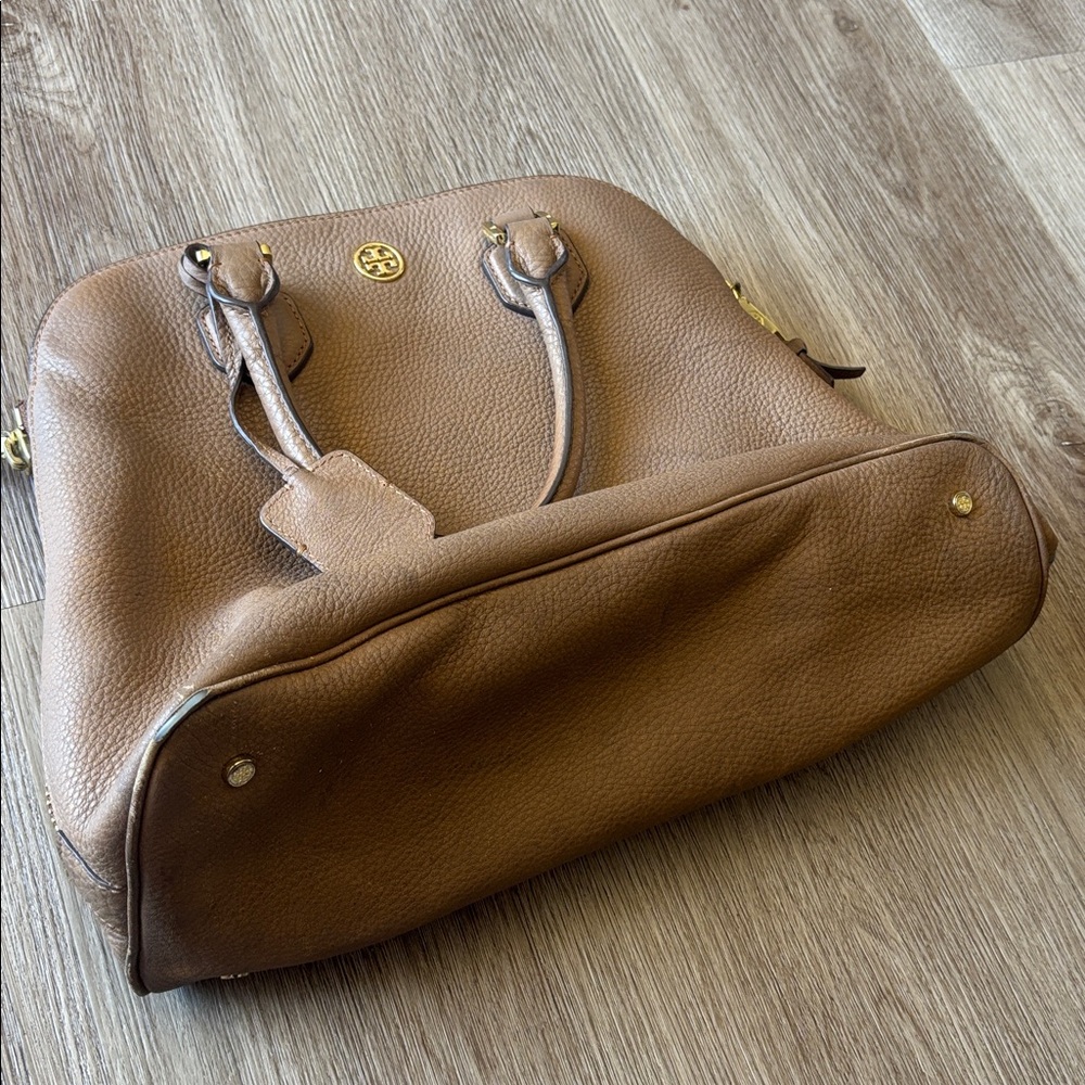 Tory Burch Robinson Tan Leather Satchel - Picture 16 of 16